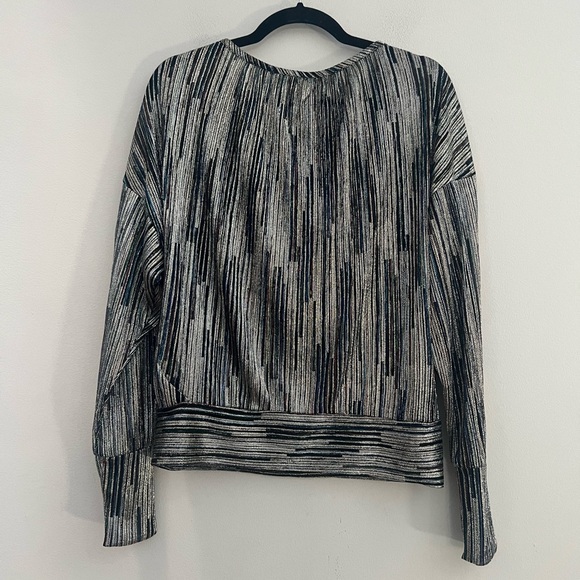 Ramy Brook Shimmering Silver Blouse - Picture 10 of 12